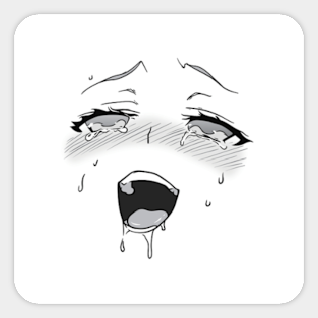 Anime Ahegao Face Ahegao Sticker TeePublic